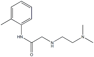 2-{[2-(dimethylamino)ethyl]amino}-N-(2-methylphenyl)acetamide 结构式