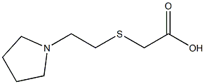 2-{[2-(pyrrolidin-1-yl)ethyl]sulfanyl}acetic acid 结构式