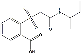 2-{[2-(sec-butylamino)-2-oxoethyl]sulfonyl}benzoic acid 结构式