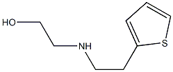 2-{[2-(thiophen-2-yl)ethyl]amino}ethan-1-ol 结构式