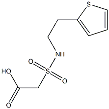 2-{[2-(thiophen-2-yl)ethyl]sulfamoyl}acetic acid 结构式