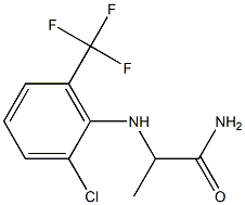 2-{[2-chloro-6-(trifluoromethyl)phenyl]amino}propanamide 结构式