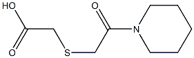 2-{[2-oxo-2-(piperidin-1-yl)ethyl]sulfanyl}acetic acid 结构式