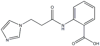 2-{[3-(1H-imidazol-1-yl)propanoyl]amino}benzoic acid 结构式