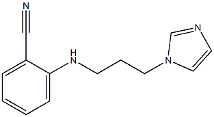 2-{[3-(1H-imidazol-1-yl)propyl]amino}benzonitrile 结构式