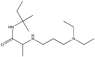 2-{[3-(diethylamino)propyl]amino}-N-(2-methylbutan-2-yl)propanamide 结构式