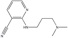 2-{[3-(dimethylamino)propyl]amino}nicotinonitrile 结构式