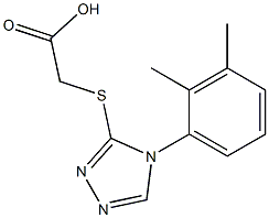 2-{[4-(2,3-dimethylphenyl)-4H-1,2,4-triazol-3-yl]sulfanyl}acetic acid 结构式