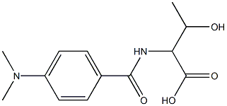 2-{[4-(dimethylamino)benzoyl]amino}-3-hydroxybutanoic acid 结构式