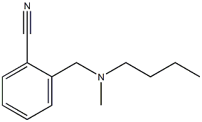 2-{[butyl(methyl)amino]methyl}benzonitrile 结构式