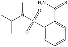 2-{[isopropyl(methyl)amino]sulfonyl}benzenecarbothioamide 结构式