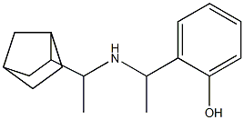 2-{1-[(1-{bicyclo[2.2.1]heptan-2-yl}ethyl)amino]ethyl}phenol 结构式