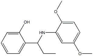 2-{1-[(2,5-dimethoxyphenyl)amino]propyl}phenol 结构式