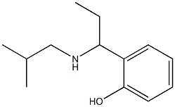 2-{1-[(2-methylpropyl)amino]propyl}phenol 结构式