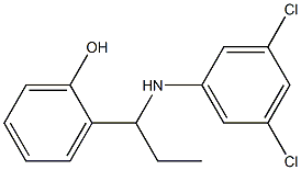 2-{1-[(3,5-dichlorophenyl)amino]propyl}phenol 结构式