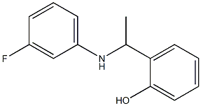 2-{1-[(3-fluorophenyl)amino]ethyl}phenol 结构式