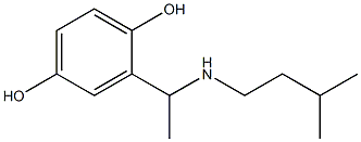 2-{1-[(3-methylbutyl)amino]ethyl}benzene-1,4-diol 结构式