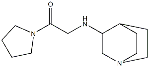 2-{1-azabicyclo[2.2.2]octan-3-ylamino}-1-(pyrrolidin-1-yl)ethan-1-one 结构式