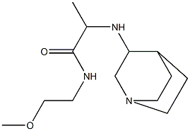 2-{1-azabicyclo[2.2.2]octan-3-ylamino}-N-(2-methoxyethyl)propanamide 结构式