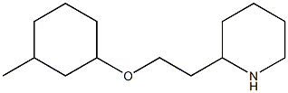 2-{2-[(3-methylcyclohexyl)oxy]ethyl}piperidine 结构式