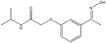 2-{3-[(1E)-N-hydroxyethanimidoyl]phenoxy}-N-isopropylacetamide 结构式