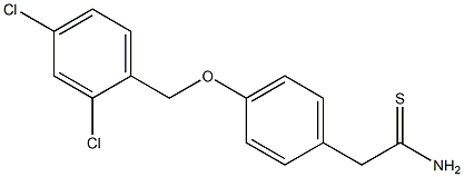 2-{4-[(2,4-dichlorophenyl)methoxy]phenyl}ethanethioamide 结构式