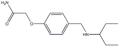 2-{4-[(pentan-3-ylamino)methyl]phenoxy}acetamide 结构式