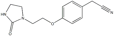 2-{4-[2-(2-oxoimidazolidin-1-yl)ethoxy]phenyl}acetonitrile 结构式