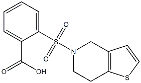 2-{4H,5H,6H,7H-thieno[3,2-c]pyridine-5-sulfonyl}benzoic acid 结构式
