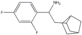 2-{bicyclo[2.2.1]heptan-2-yl}-1-(2,4-difluorophenyl)ethan-1-amine 结构式