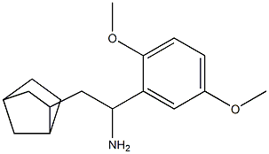 2-{bicyclo[2.2.1]heptan-2-yl}-1-(2,5-dimethoxyphenyl)ethan-1-amine 结构式