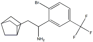 2-{bicyclo[2.2.1]heptan-2-yl}-1-[2-bromo-5-(trifluoromethyl)phenyl]ethan-1-amine 结构式