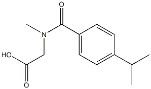 2-{N-methyl[4-(propan-2-yl)phenyl]formamido}acetic acid 结构式