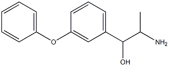 2-amino-1-(3-phenoxyphenyl)propan-1-ol 结构式