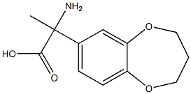 2-amino-2-(3,4-dihydro-2H-1,5-benzodioxepin-7-yl)propanoic acid 结构式