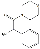 2-amino-2-phenyl-1-(thiomorpholin-4-yl)ethan-1-one 结构式