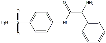 2-amino-2-phenyl-N-(4-sulfamoylphenyl)acetamide 结构式