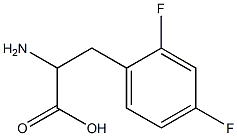 2-amino-3-(2,4-difluorophenyl)propanoic acid 结构式
