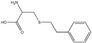 2-amino-3-[(2-phenylethyl)thio]propanoic acid 结构式