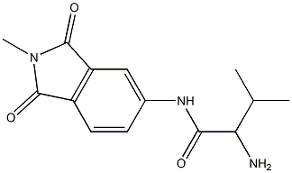 2-amino-3-methyl-N-(2-methyl-1,3-dioxo-2,3-dihydro-1H-isoindol-5-yl)butanamide 结构式