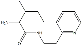 2-amino-3-methyl-N-(2-pyridin-2-ylethyl)pentanamide 结构式