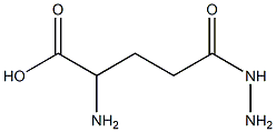 2-amino-4-(hydrazinecarbonyl)butanoic acid 结构式