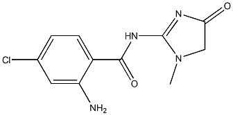 2-amino-4-chloro-N-(1-methyl-4-oxo-4,5-dihydro-1H-imidazol-2-yl)benzamide 结构式