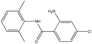 2-amino-4-chloro-N-(2,6-dimethylphenyl)benzamide 结构式