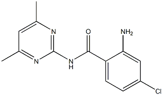 2-amino-4-chloro-N-(4,6-dimethylpyrimidin-2-yl)benzamide 结构式