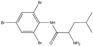 2-amino-4-methyl-N-(2,4,6-tribromophenyl)pentanamide 结构式