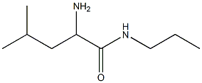 2-amino-4-methyl-N-propylpentanamide 结构式