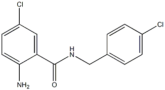 2-amino-5-chloro-N-[(4-chlorophenyl)methyl]benzamide 结构式