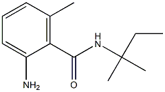 2-amino-N-(1,1-dimethylpropyl)-6-methylbenzamide 结构式