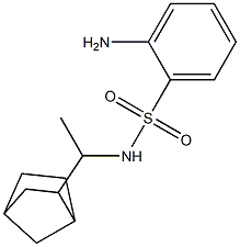 2-amino-N-(1-{bicyclo[2.2.1]heptan-2-yl}ethyl)benzene-1-sulfonamide 结构式